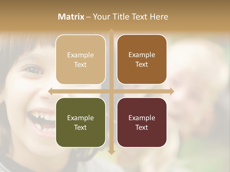 A Group Of Children Are Smiling For The Camera PowerPoint Template