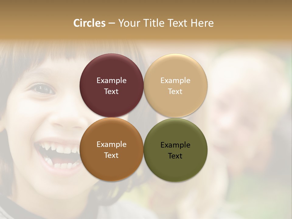 A Group Of Children Are Smiling For The Camera PowerPoint Template