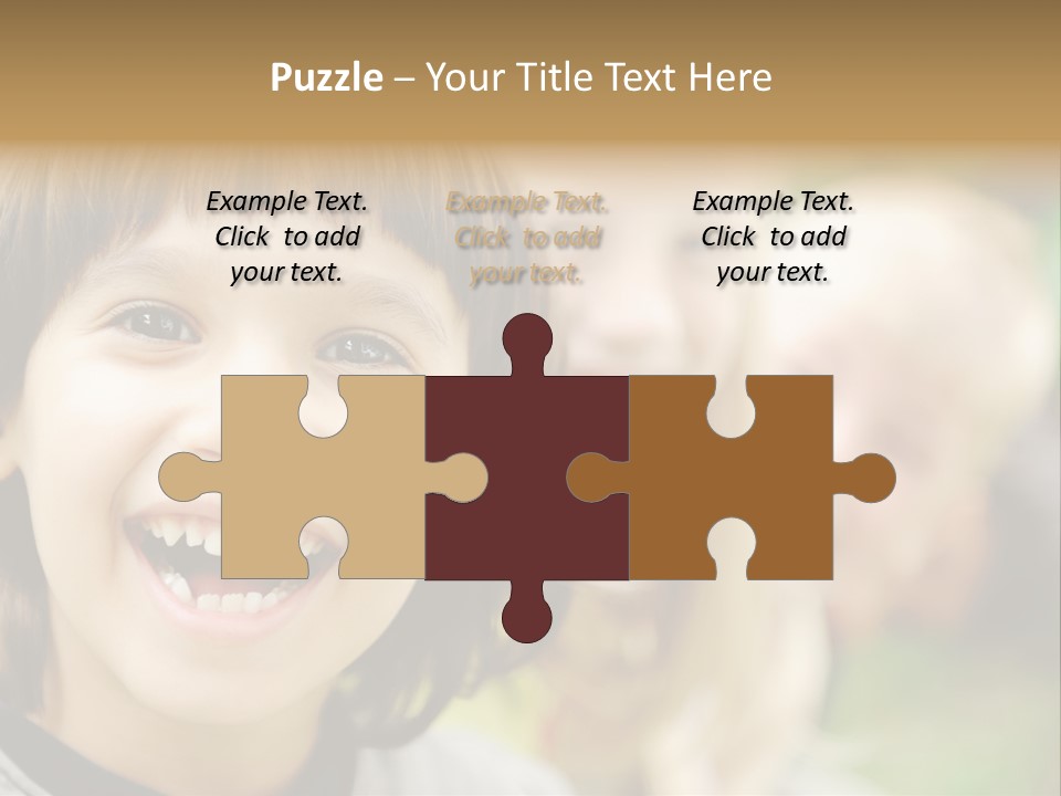 A Group Of Children Are Smiling For The Camera PowerPoint Template