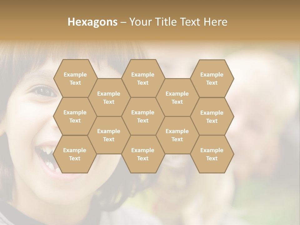 A Group Of Children Are Smiling For The Camera PowerPoint Template