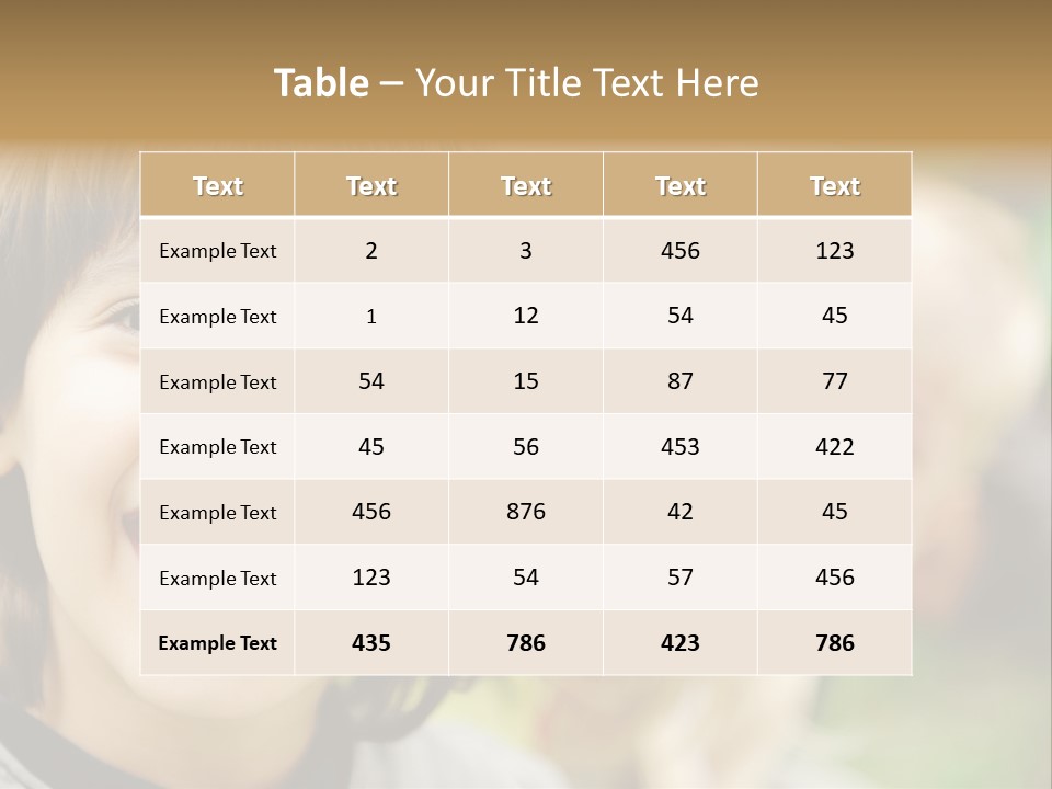 A Group Of Children Are Smiling For The Camera PowerPoint Template