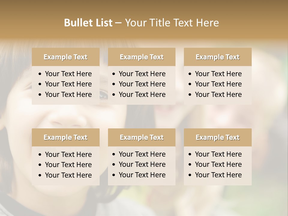 A Group Of Children Are Smiling For The Camera PowerPoint Template