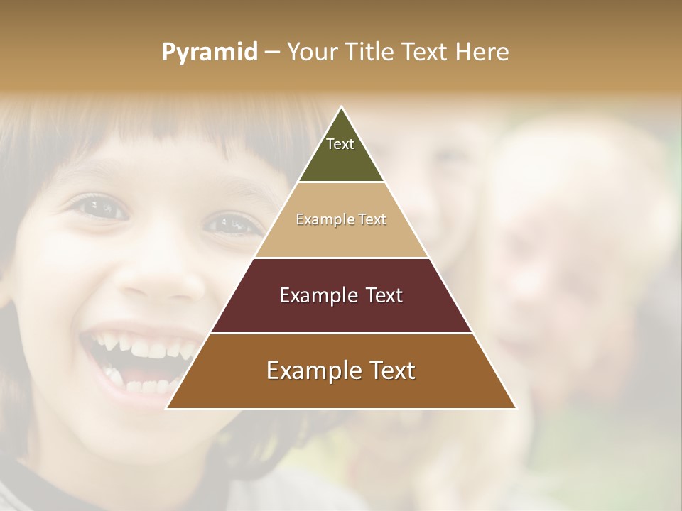 A Group Of Children Are Smiling For The Camera PowerPoint Template