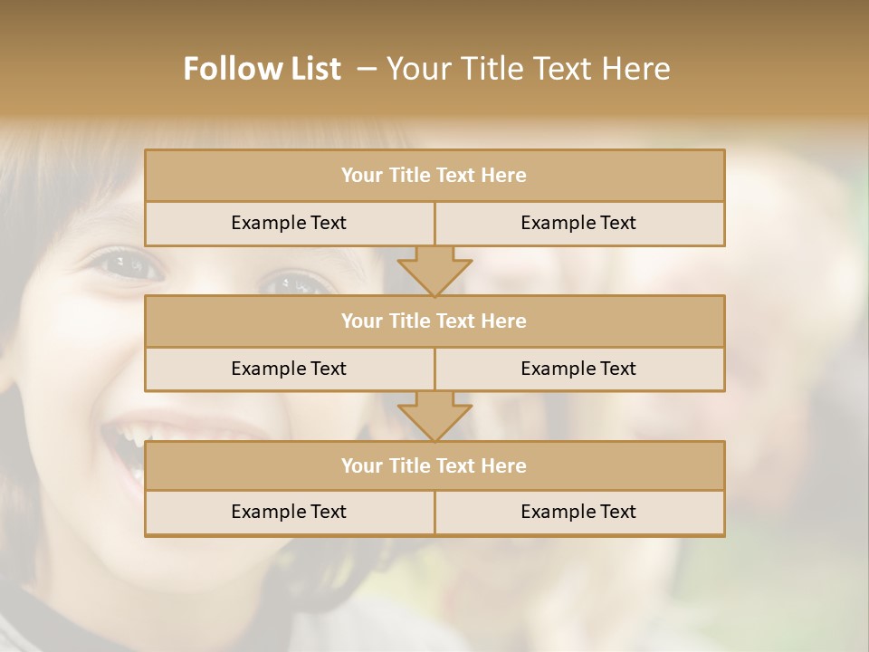 A Group Of Children Are Smiling For The Camera PowerPoint Template