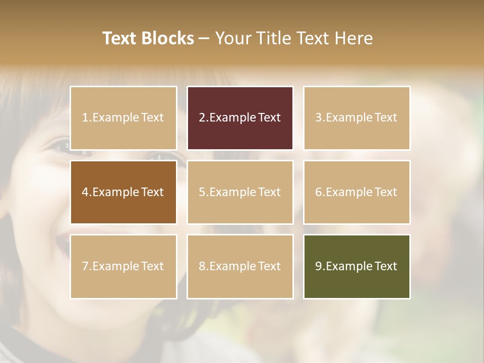 A Group Of Children Are Smiling For The Camera PowerPoint Template