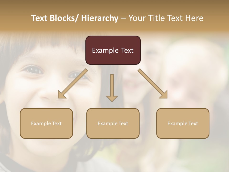 A Group Of Children Are Smiling For The Camera PowerPoint Template