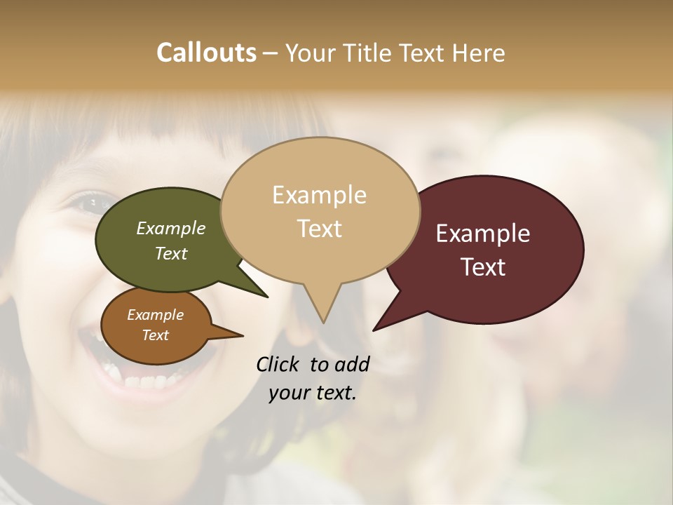 A Group Of Children Are Smiling For The Camera PowerPoint Template