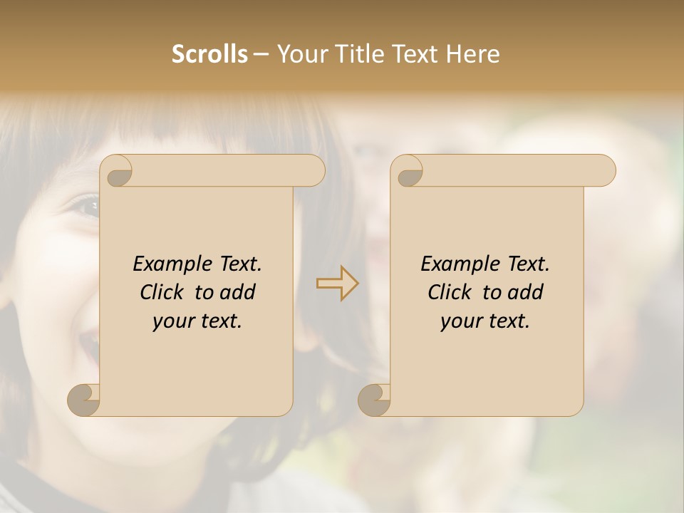 A Group Of Children Are Smiling For The Camera PowerPoint Template