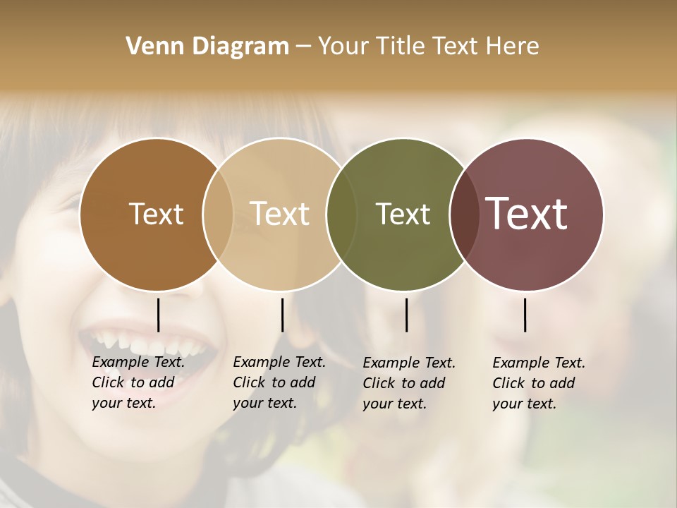 A Group Of Children Are Smiling For The Camera PowerPoint Template