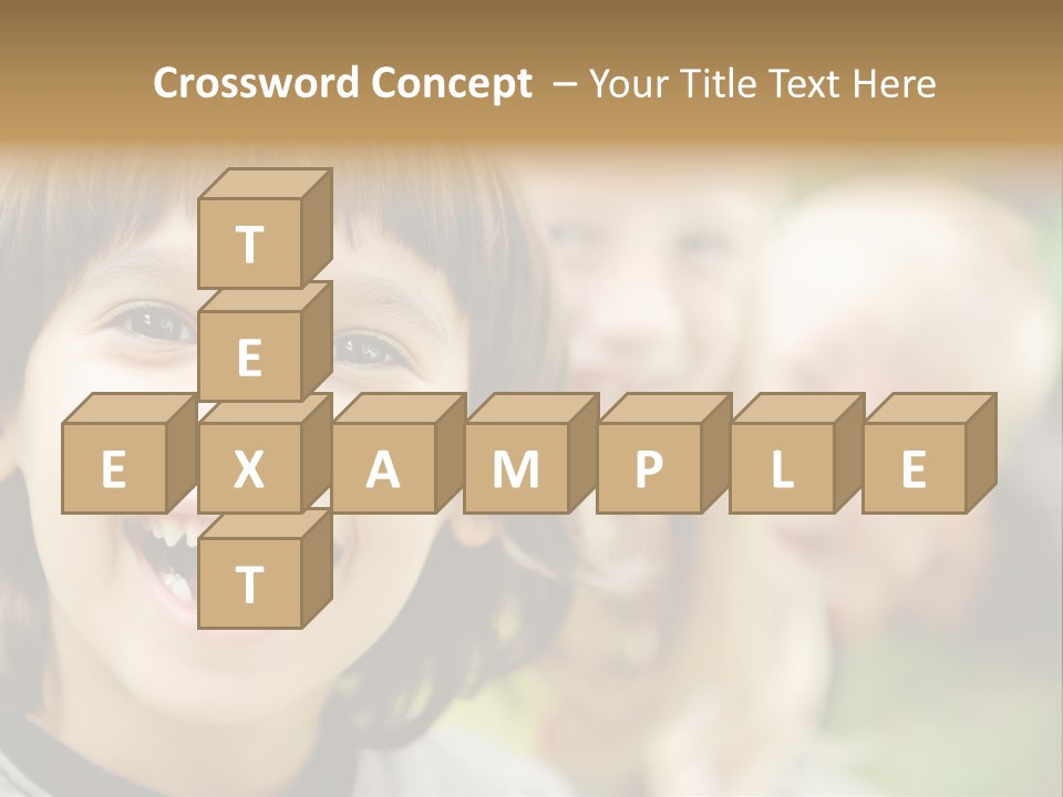 A Group Of Children Are Smiling For The Camera PowerPoint Template