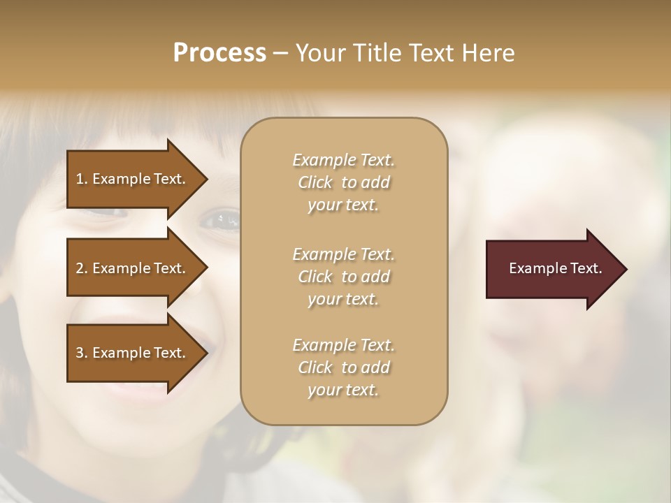 A Group Of Children Are Smiling For The Camera PowerPoint Template
