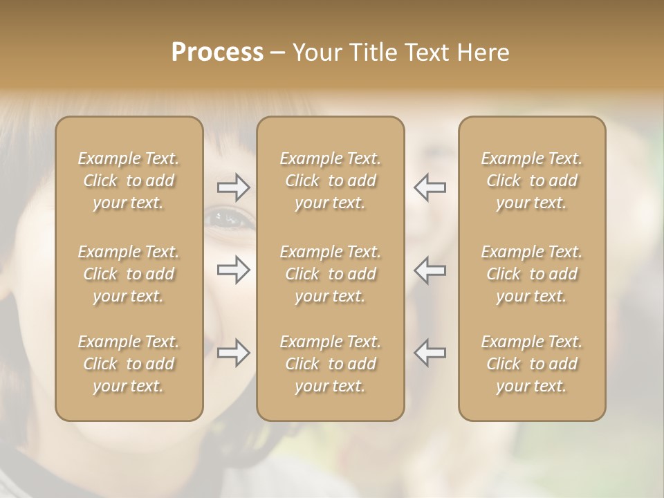 A Group Of Children Are Smiling For The Camera PowerPoint Template