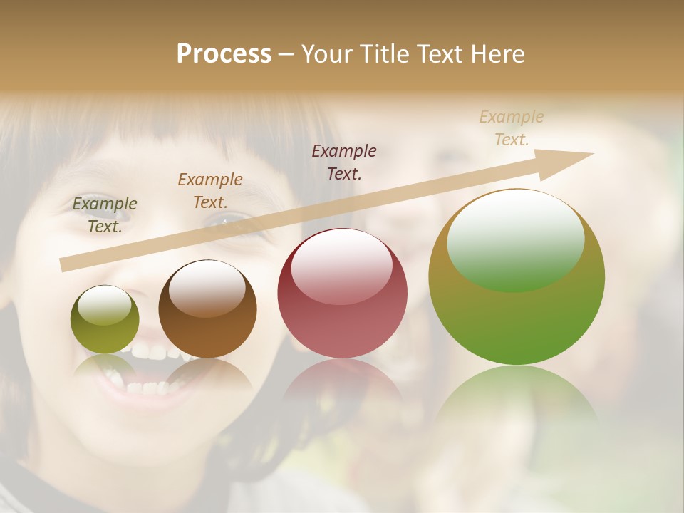 A Group Of Children Are Smiling For The Camera PowerPoint Template