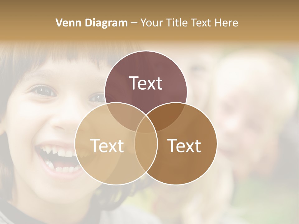 A Group Of Children Are Smiling For The Camera PowerPoint Template