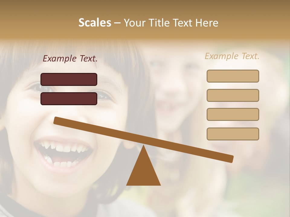 A Group Of Children Are Smiling For The Camera PowerPoint Template