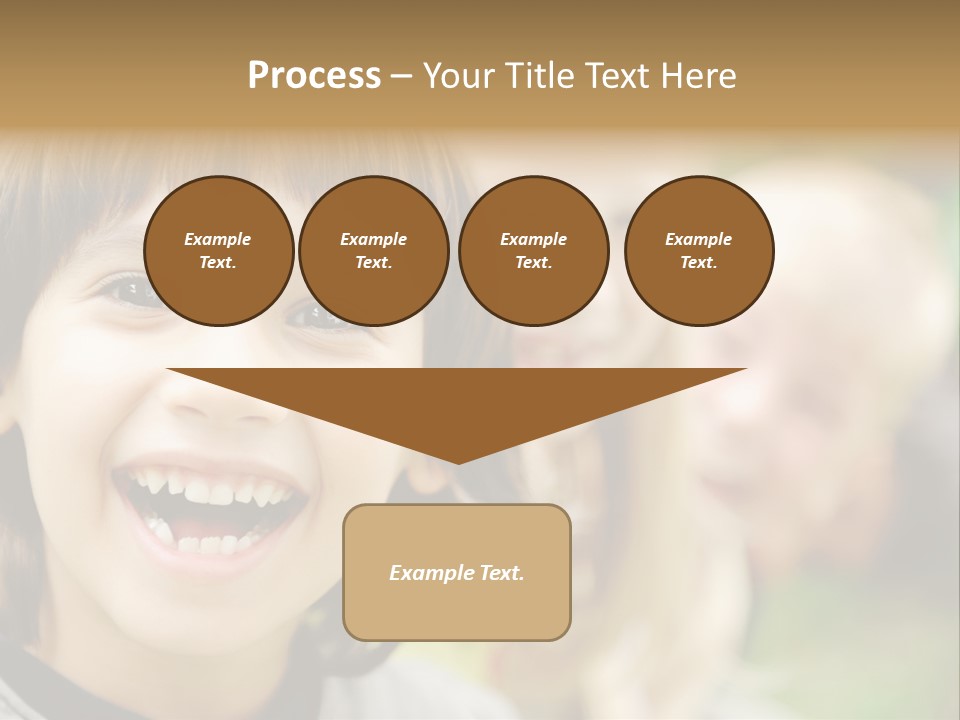 A Group Of Children Are Smiling For The Camera PowerPoint Template