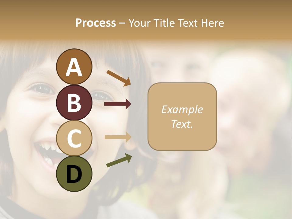 A Group Of Children Are Smiling For The Camera PowerPoint Template