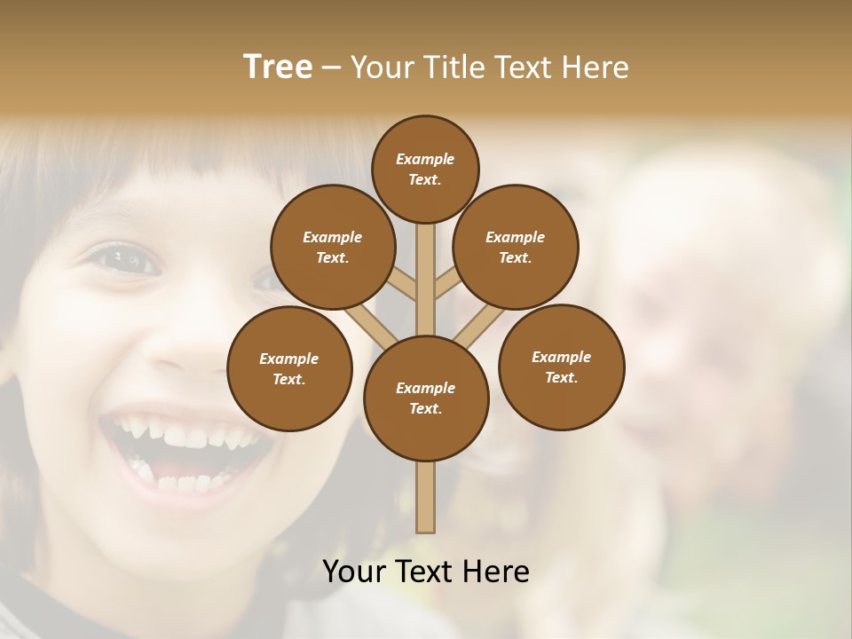 A Group Of Children Are Smiling For The Camera PowerPoint Template