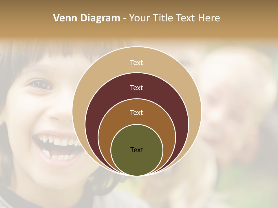 A Group Of Children Are Smiling For The Camera PowerPoint Template