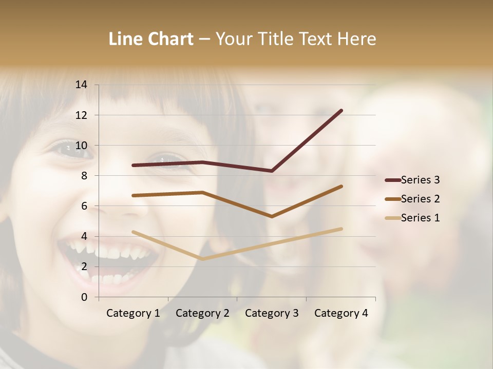 A Group Of Children Are Smiling For The Camera PowerPoint Template