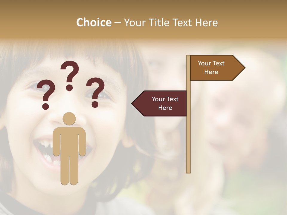 A Group Of Children Are Smiling For The Camera PowerPoint Template