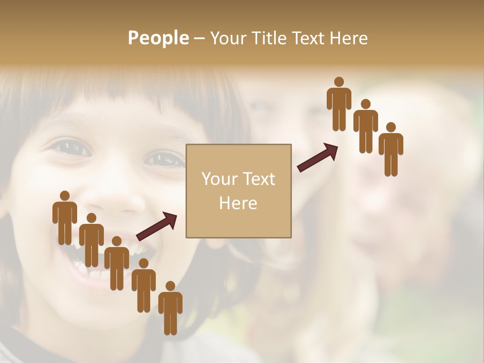 A Group Of Children Are Smiling For The Camera PowerPoint Template