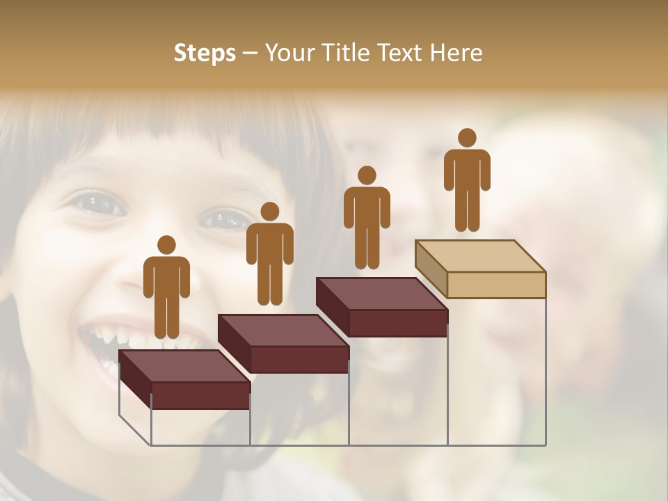 A Group Of Children Are Smiling For The Camera PowerPoint Template