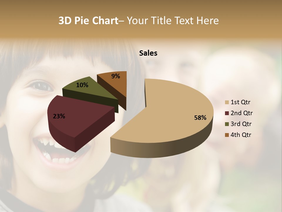 A Group Of Children Are Smiling For The Camera PowerPoint Template