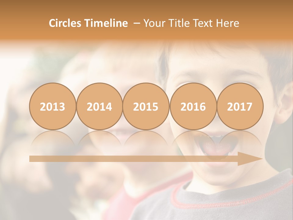 A Group Of Children With Their Mouths Open PowerPoint Template