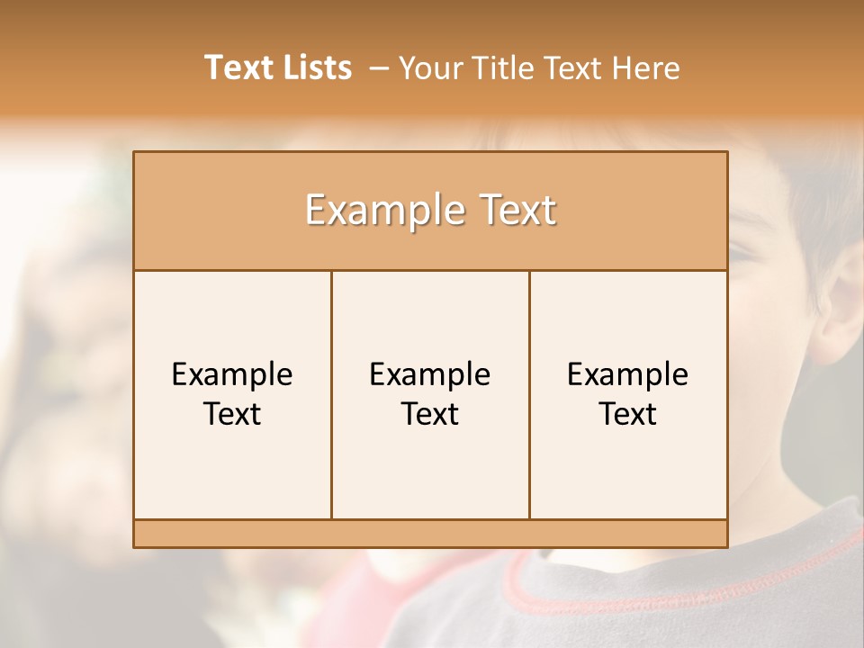 A Group Of Children With Their Mouths Open PowerPoint Template