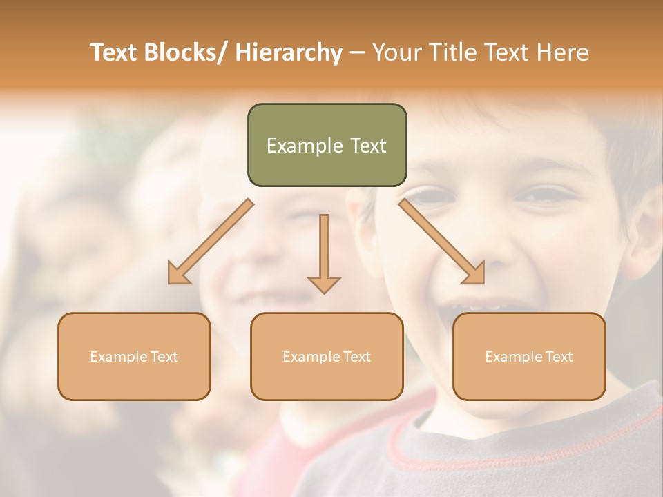 A Group Of Children With Their Mouths Open PowerPoint Template