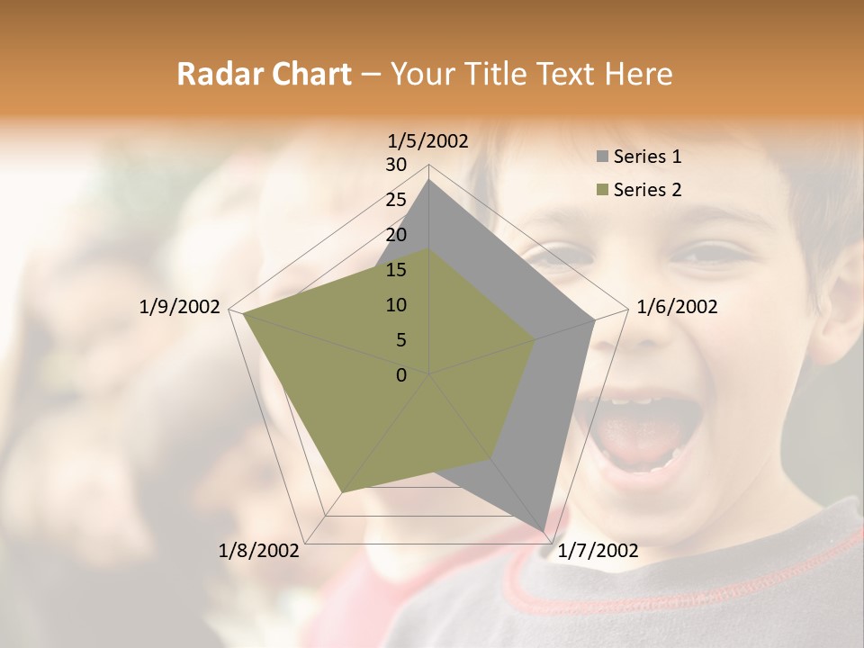 A Group Of Children With Their Mouths Open PowerPoint Template
