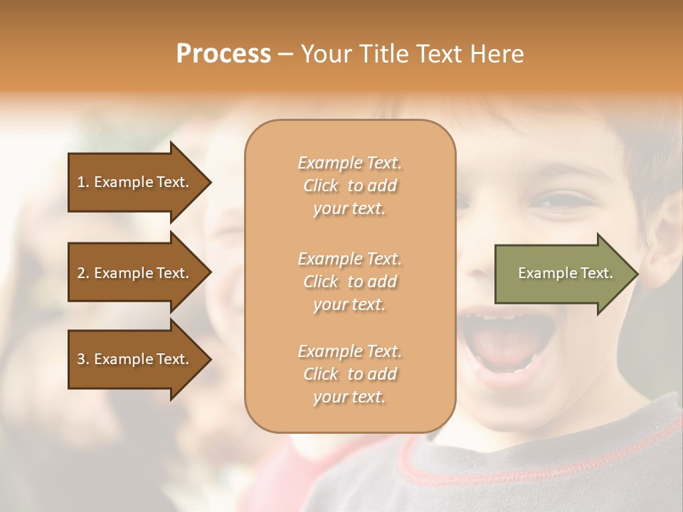 A Group Of Children With Their Mouths Open PowerPoint Template