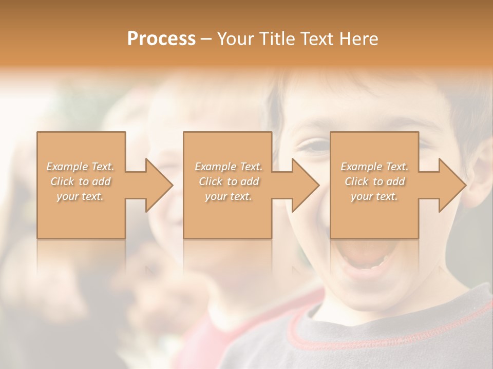 A Group Of Children With Their Mouths Open PowerPoint Template