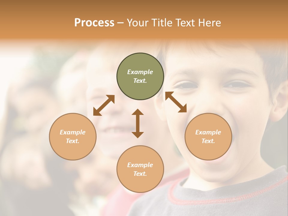 A Group Of Children With Their Mouths Open PowerPoint Template