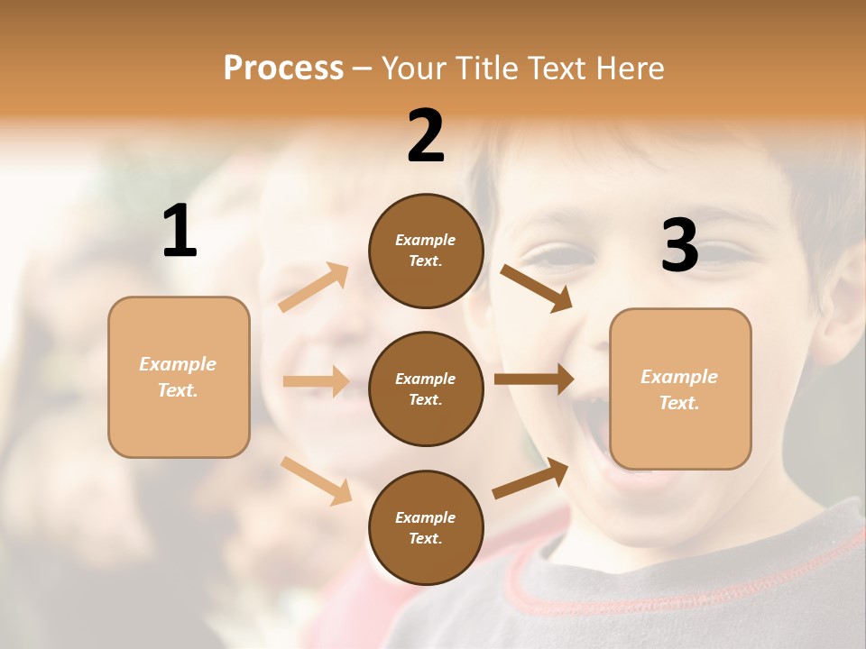 A Group Of Children With Their Mouths Open PowerPoint Template