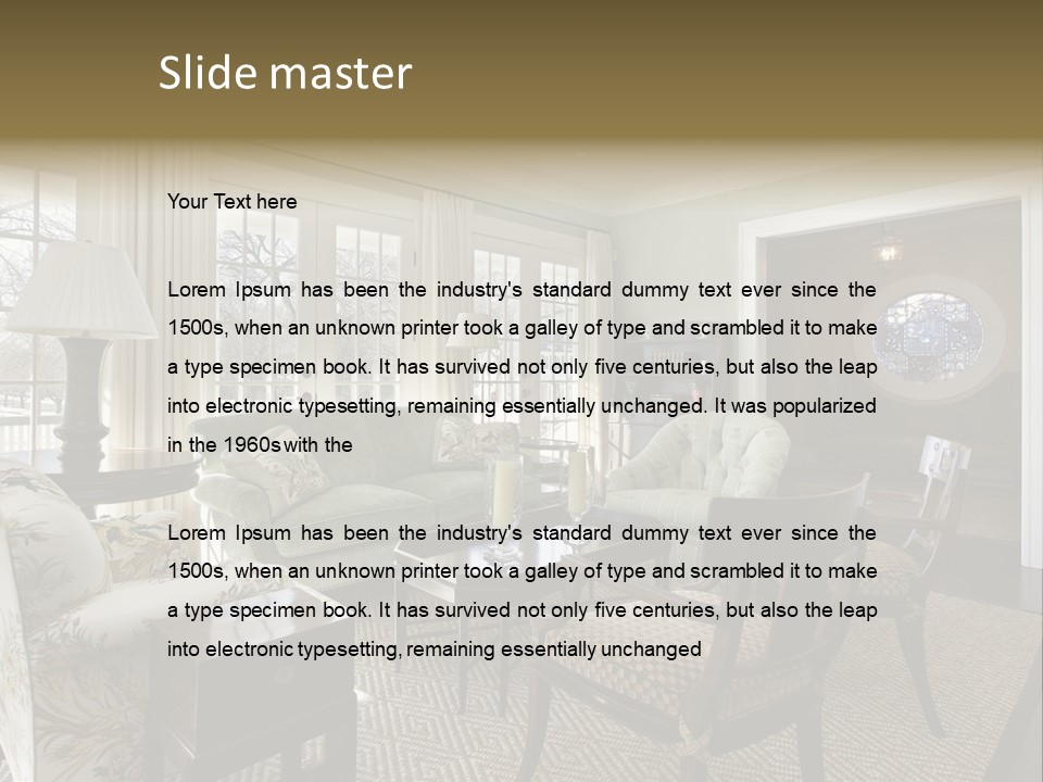 Orange Summer Relaxation PowerPoint Template