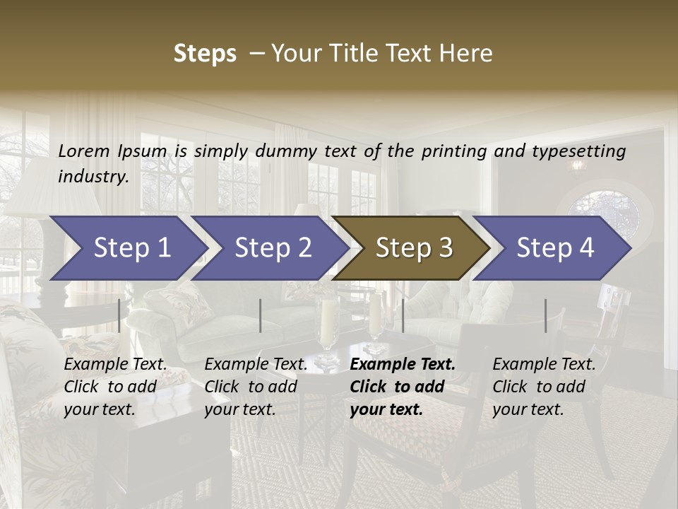 Orange Summer Relaxation PowerPoint Template