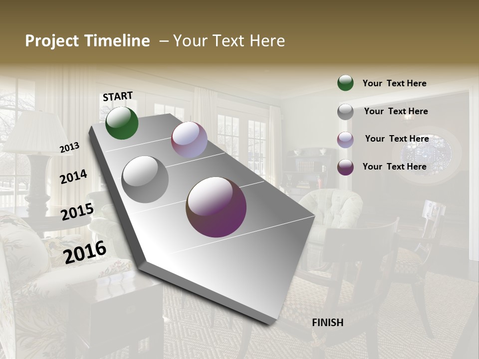Orange Summer Relaxation PowerPoint Template