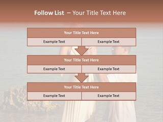 A Man And Woman Standing On A Beach Holding Hands PowerPoint Template
