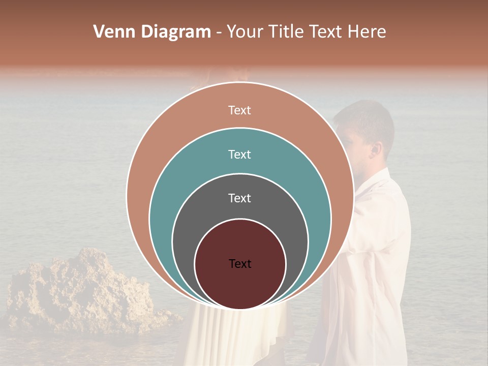 A Man And Woman Standing On A Beach Holding Hands PowerPoint Template