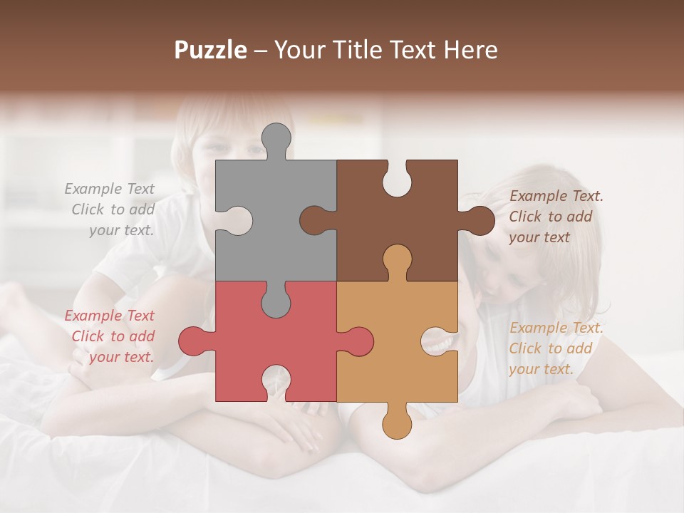 Bedroom Indoors Daughters PowerPoint Template