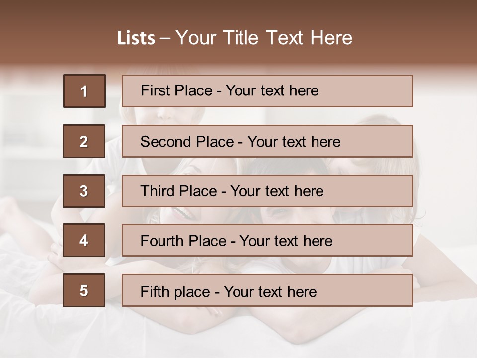 Bedroom Indoors Daughters PowerPoint Template