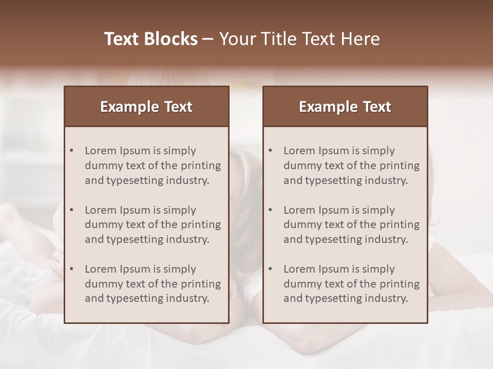 Bedroom Indoors Daughters PowerPoint Template