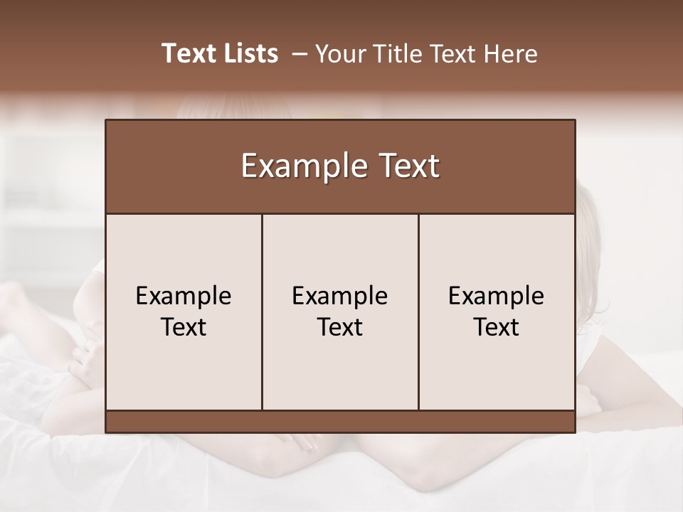 Bedroom Indoors Daughters PowerPoint Template