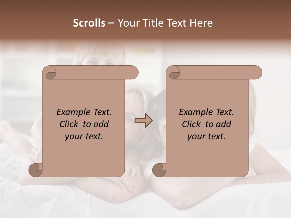 Bedroom Indoors Daughters PowerPoint Template
