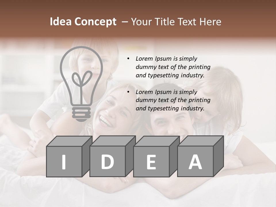 Bedroom Indoors Daughters PowerPoint Template