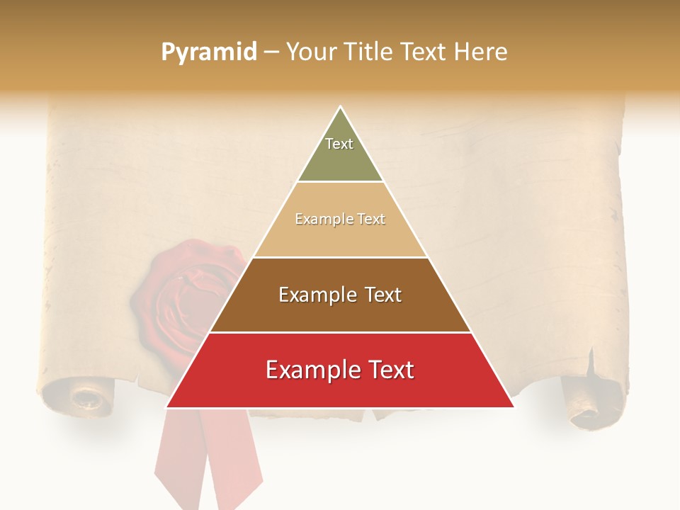 Ribbon Sheet White PowerPoint Template