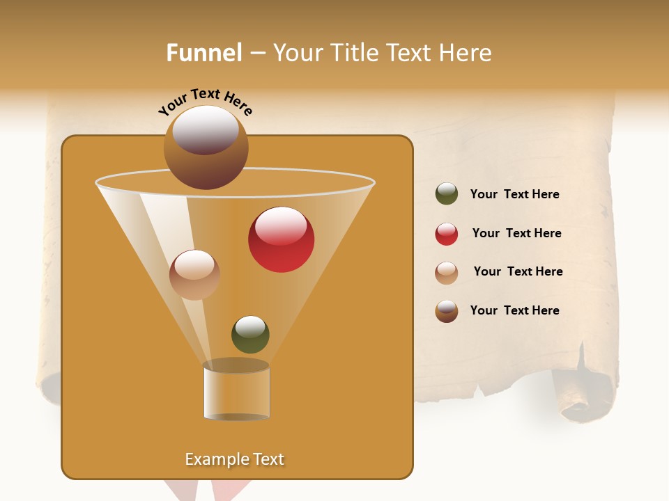 Ribbon Sheet White PowerPoint Template
