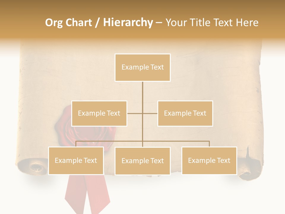 Ribbon Sheet White PowerPoint Template